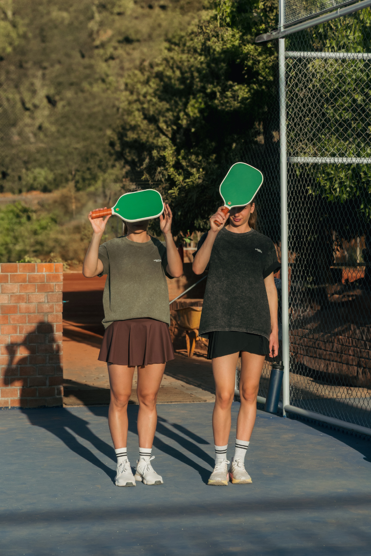 Green Oversized Urban Pickleball Washed Tee